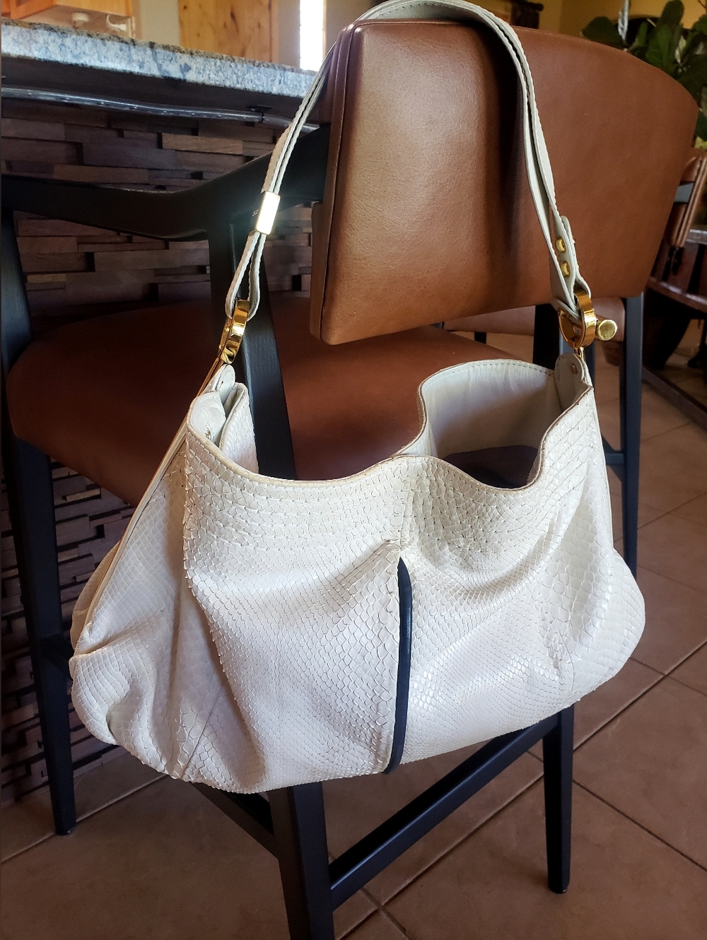 Jimmy Choo Python Ayse Purse Large Hobo